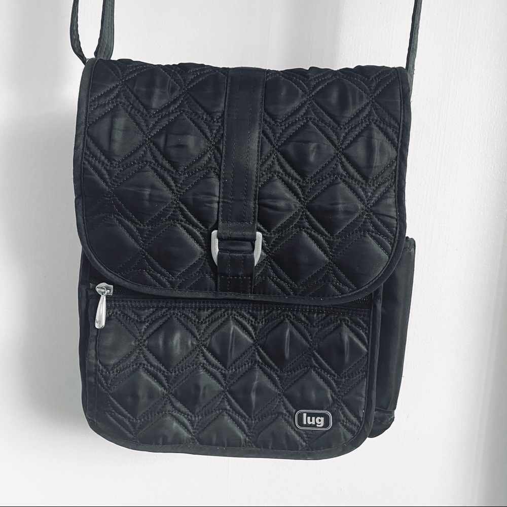 lug Quilted Crossbody Bag in Royal Blue